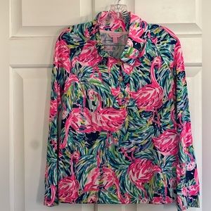 Lilly Pulitzer Skipper Oasis Quarter Zip Popover. Size small.